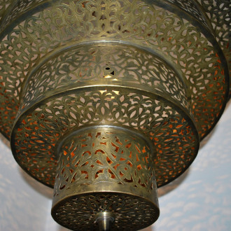 Marokkanische Lampe aus Messing "Serouj_1"